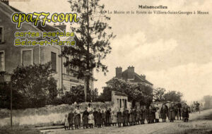 Maisoncelles En Brie (Seine-et-Marne) - La Mairie et la Route de Villiers-Saint-Georges à Meaux