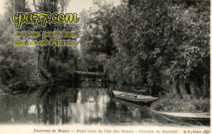 Mareuil Lès Meaux (Seine-et-Marne) - Petit bras de l&rsquo;Ile des Roizes – Chemin de Mareuil