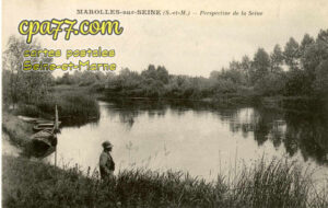 Marolles Sur Seine (Seine-et-Marne) - Perspective de la Seine