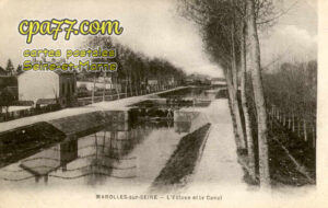 Marolles Sur Seine (Seine-et-Marne) - L&rsquo;Ecluse et le Canal