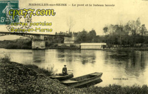 Marolles Sur Seine (Seine-et-Marne) - Le Pont et le bateau lavoir