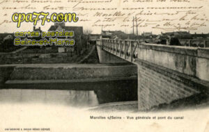 Marolles Sur Seine (Seine-et-Marne) - Vue générale et pont du canal