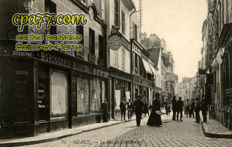Meaux (Seine-et-Marne) - La Rue du Grand-Cerf