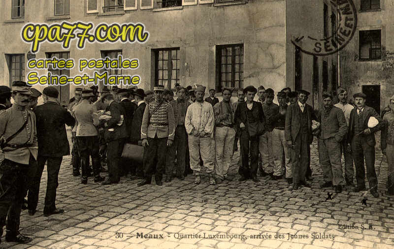 Meaux (Seine-et-Marne) - Quartier du Luxembourg, arrivée des Jeunes Soldats