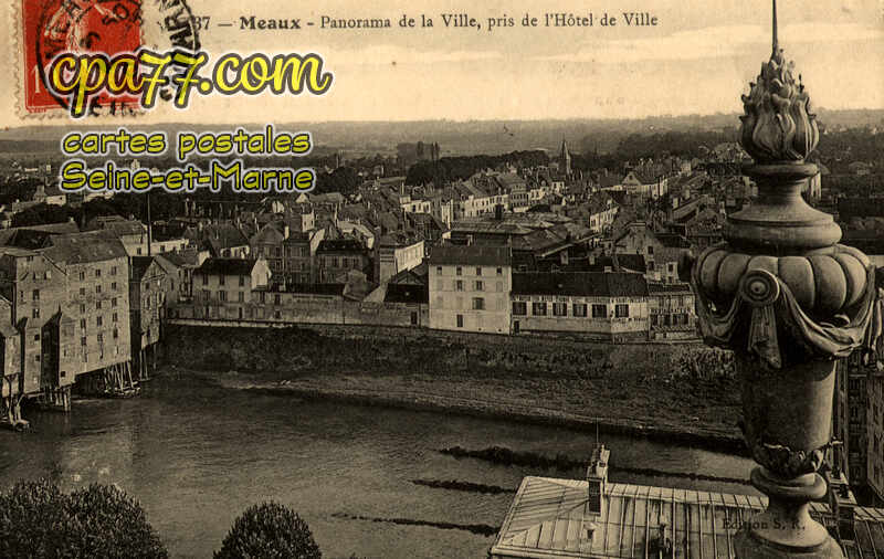 Meaux (Seine-et-Marne) - Panorama de la Ville, pris de l&rsquo;Hôtel de Ville