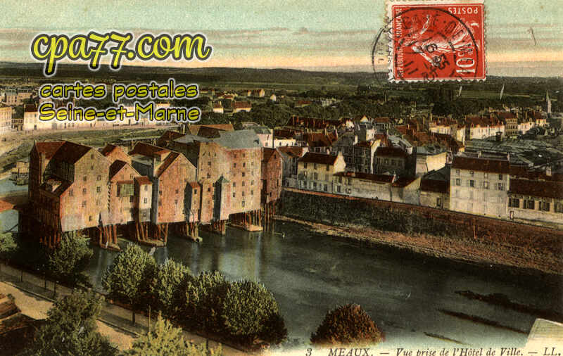Meaux (Seine-et-Marne) - Vue prise de l&rsquo;Hôtel de Ville