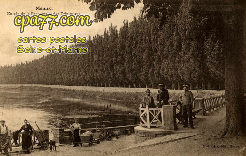 Meaux (Seine-et-Marne) - Entrée de la Promenade des Trinitaires