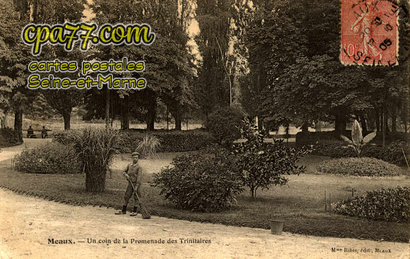 Meaux (Seine-et-Marne) - Un coin de la Promenade des Trinitaires