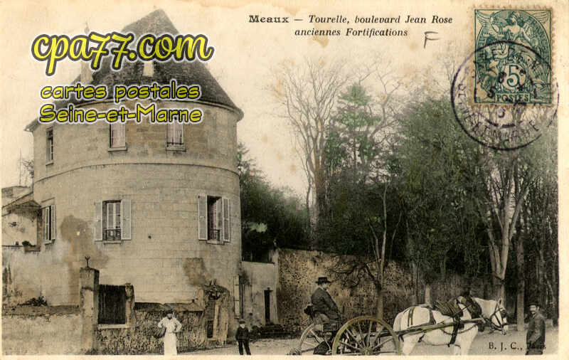 Meaux (Seine-et-Marne) - Tourelle, boulevard Jean Rose, anciennes Fortifications