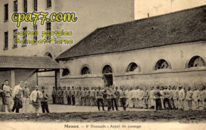 Meaux (Seine-et-Marne) - 4e Hussards – Appel du pansage