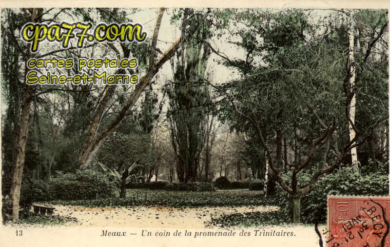 Meaux (Seine-et-Marne) - Un coin de la promenade des Trinitaires