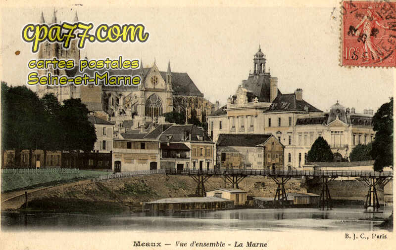 Meaux (Seine-et-Marne) - Vue d&rsquo;ensemble – La Marne