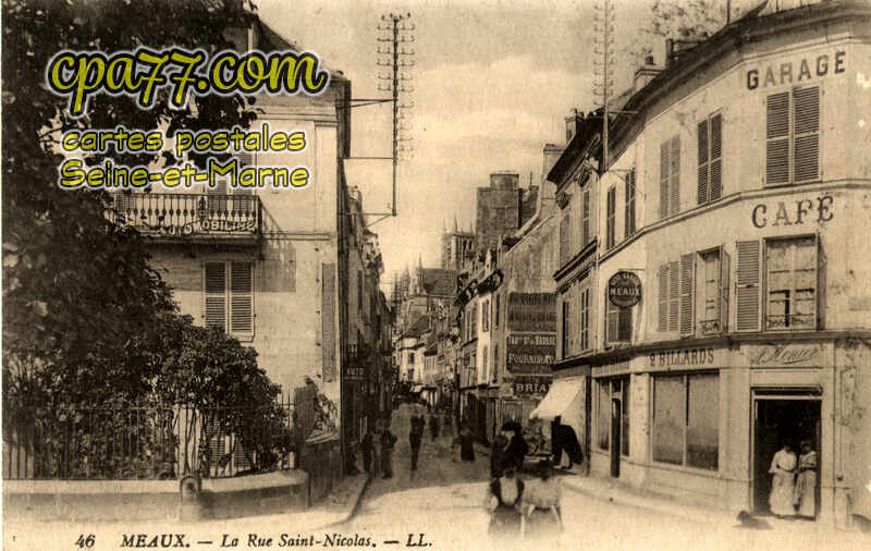 Meaux (Seine-et-Marne) - La Rue Saint Nicolas