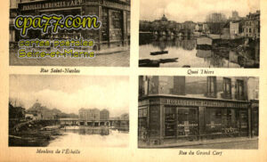 Meaux (Seine-et-Marne) - Rue Saint-Nicolas – Quai Thiers – §oulins de L&rsquo;Echelle – Rue du Grand Cerf