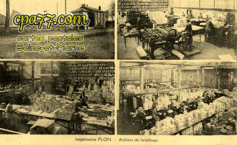 Meaux (Seine-et-Marne) - Imprimerie PLON – Ateliers de brochage