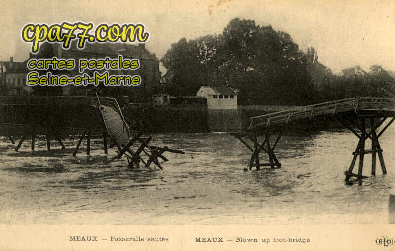 Meaux (Seine-et-Marne) - Passerelle sautée