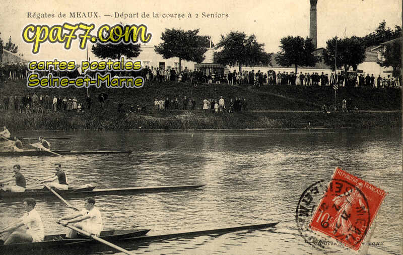 Meaux (Seine-et-Marne) - Régates – Départ de la course à 2 Séniors