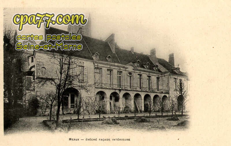 Meaux (Seine-et-Marne) - Evêché, façade intérieure