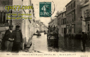 Meaux (Seine-et-Marne) - Crue de la Marne 26 Janvier 1910 (6,20m) – Rue de la Justice N° 1
