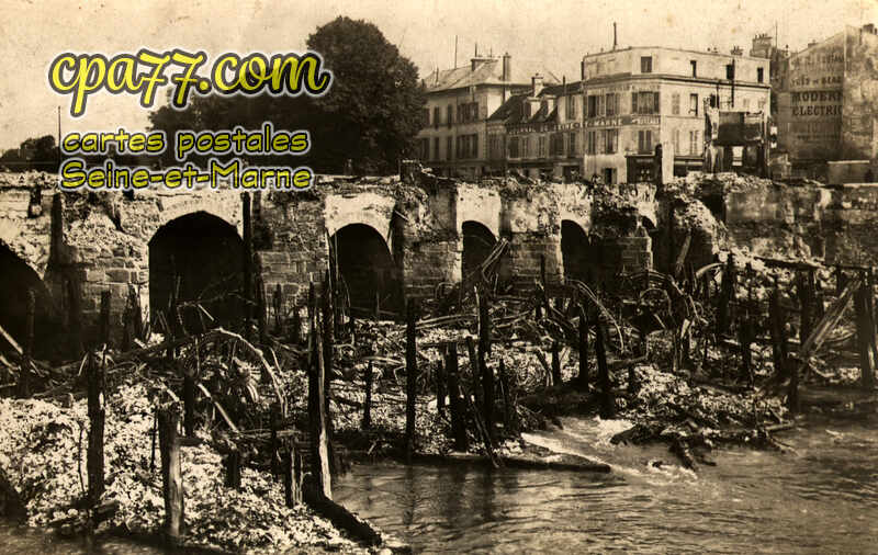 Meaux (Seine-et-Marne) - Les Moulins après l&rsquo;incendie