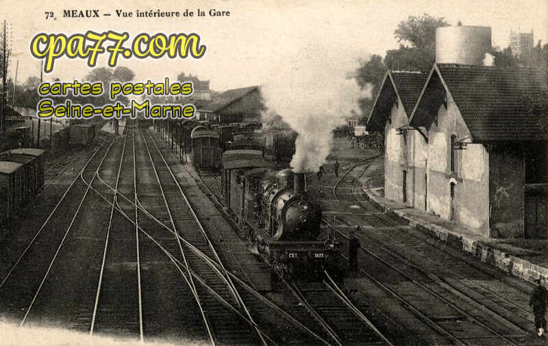 Meaux (Seine-et-Marne) - Vue intérieure de la Gare
