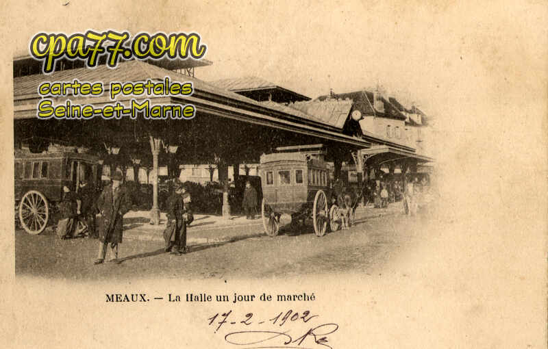 Meaux (Seine-et-Marne) - La Halle, un jour de marché