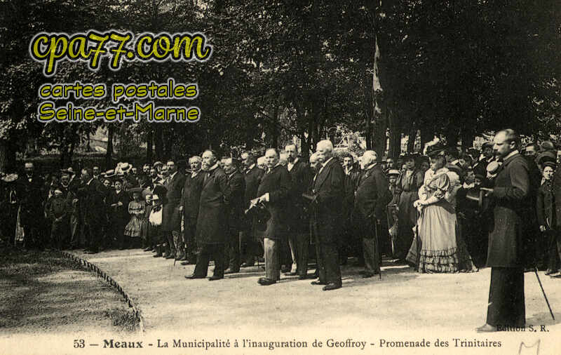 Meaux (Seine-et-Marne) - La Municipalité à l&rsquo;inauguration de Geoffroy – Promenade des Trinitaires