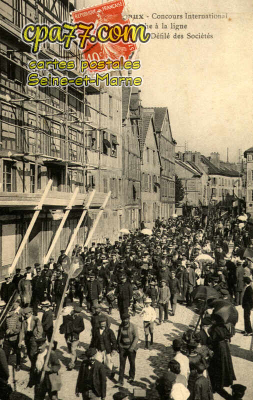 Meaux (Seine-et-Marne) - Concours International de pêche à la ligne – Défilé des Sociétés