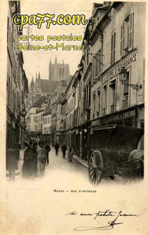 Meaux (Seine-et-Marne) - Rue St-Nicolas
