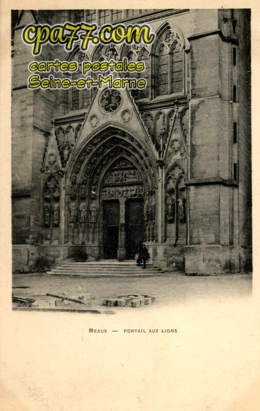 Meaux (Seine-et-Marne) - Portail aux Lions