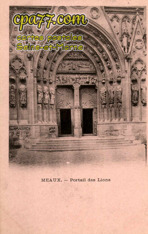 Meaux (Seine-et-Marne) - Portail des Lions