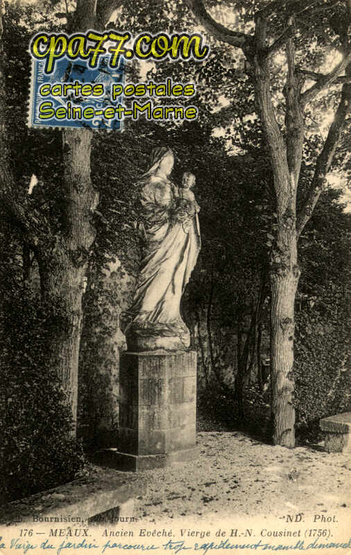 Meaux (Seine-et-Marne) - Ancien Evêché – Vierge de H.N. Cuosinet (1756)
