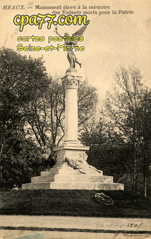 Meaux (Seine-et-Marne) - Monument élevé à la mémoire des Enfants morts pour la Patrie