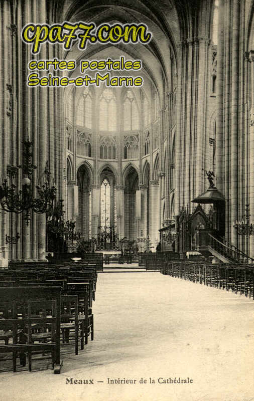 Meaux (Seine-et-Marne) - Intérieur de la Cathédrale