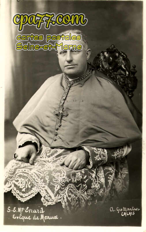 Meaux (Seine-et-Marne) - S.E.Mgr Evrard, Evêque de Meaux