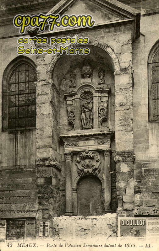 Meaux (Seine-et-Marne) - Porte de l&rsquo;Ancien Séminaire datant de 1356