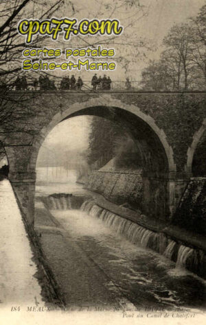 Meaux (Seine-et-Marne) - Crue de la Marne 26 Janvier 1910 (6,20m) – Pont du Canal de Chalifert