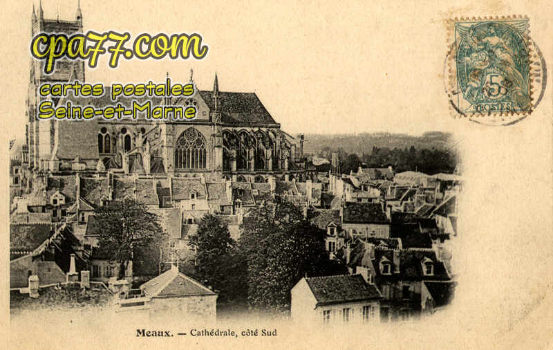 Meaux (Seine-et-Marne) - Cathédrale, côté Sud