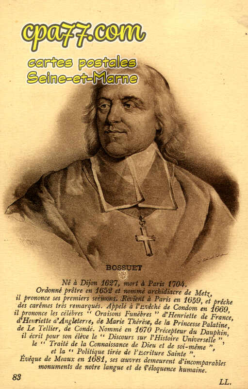 Meaux (Seine-et-Marne) - Portrait de Bossuet
