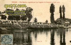 Meaux (Seine-et-Marne) - Fête Sportive organisée par le 4e régiment de hussards (4 Août 1907)