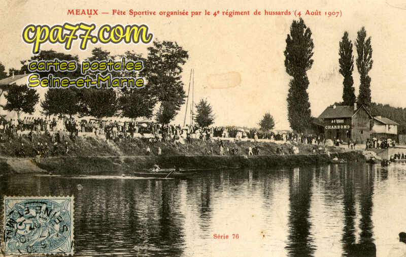 Meaux (Seine-et-Marne) - Fête Sportive organisée par le 4e régiment de hussards (4 Août 1907)