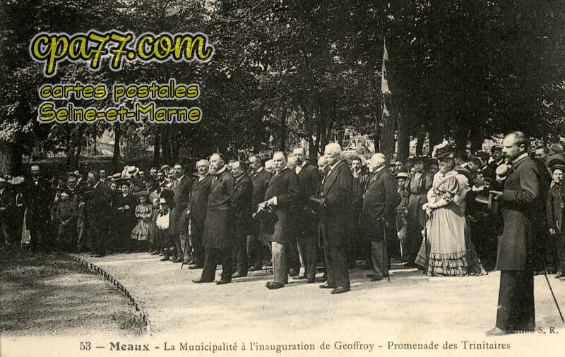 Meaux (Seine-et-Marne) - La Municipalité à l&rsquo;inauguration de Geoffroy – Promenade des Trinitaires