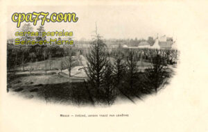 Meaux (Seine-et-Marne) - Evêché, jardin tracé par Lenôtre