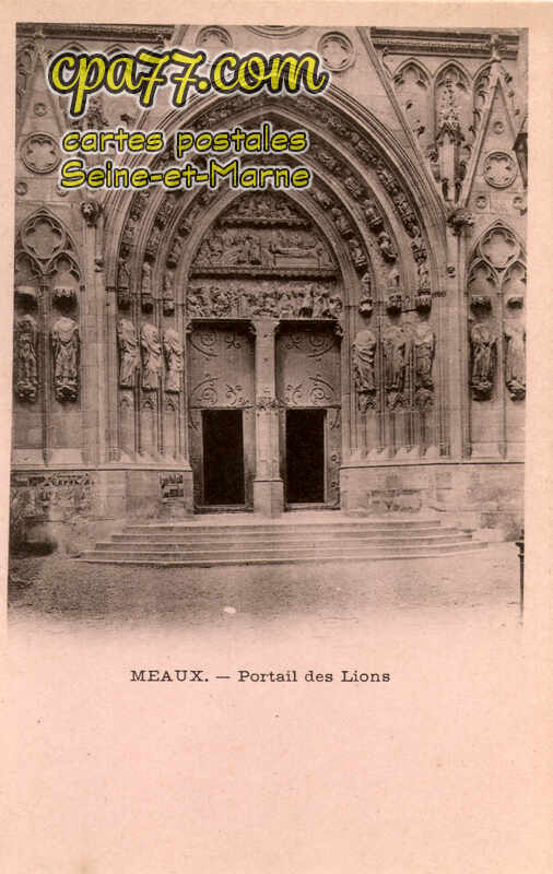 Meaux (Seine-et-Marne) - Portail des Lions