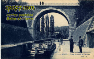 Meaux (Seine-et-Marne) - Ecluse du canal de Chalifert
