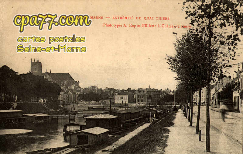 Meaux (Seine-et-Marne) - Bords de la Marne – Extrémité du Quai Thiers