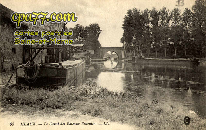 Meaux (Seine-et-Marne) - Le Canal des Bateaux Fournier