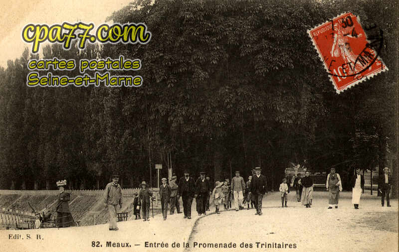 Meaux (Seine-et-Marne) - Entrée de la Promenade des Trinitaires