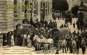 Meaux (Seine-et-Marne) - La Grève des Boulangers 22 Septembre 1906 – Approvisionnement de pain par la troupe