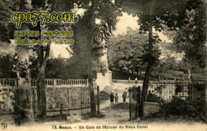 Meaux (Seine-et-Marne) - Un Coin de l&rsquo;Ecluse du Vieux Canal